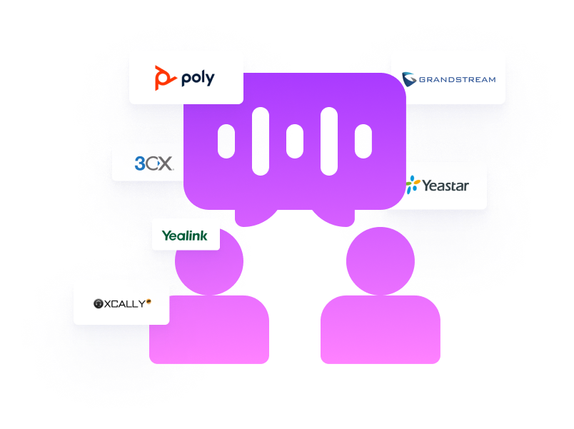 Streamlined communication solutions by Sana Soft, featuring top brands like Poly, 3CX, Yealink, Grandstream, Yeastar, and XCALLY to empower businesses with advanced unified communication and contact center systems